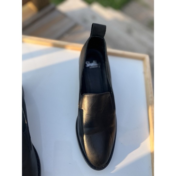 Shellys London Black Leather Flats Women's Size US7.5, EU38 - Picture 10 of 16